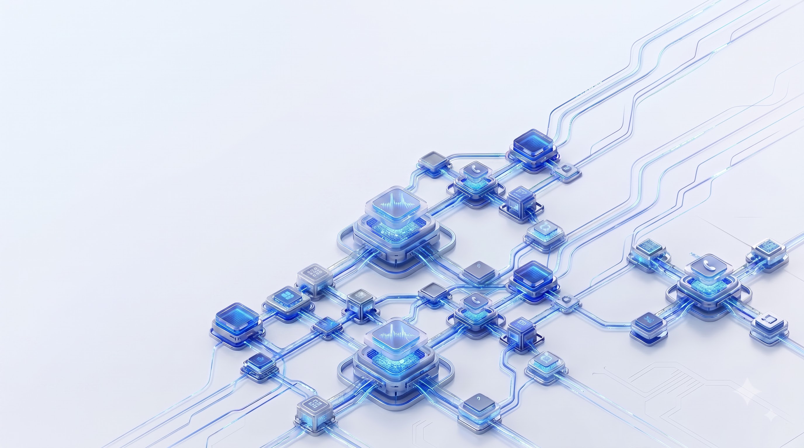 Hero 3D Circuit Background Mobile